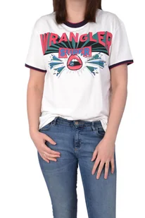 WRANGLER BOYFRIEND OFFWHITE T-SHIRT DAMSKI - Koszulki i topy damskie - miniaturka - grafika 1