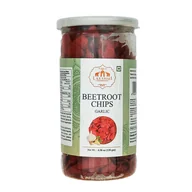 Chipsy - Chipsy z burakiem o smaku czosnkowym Beetroot Chips Garlic Lakshmi 130g - miniaturka - grafika 1
