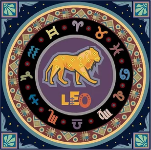 Norimpex Diamentowa mozaika Mandala 7D Zodiak Lew 30x30cm 1006580 - Zabawki kreatywne - miniaturka - grafika 1