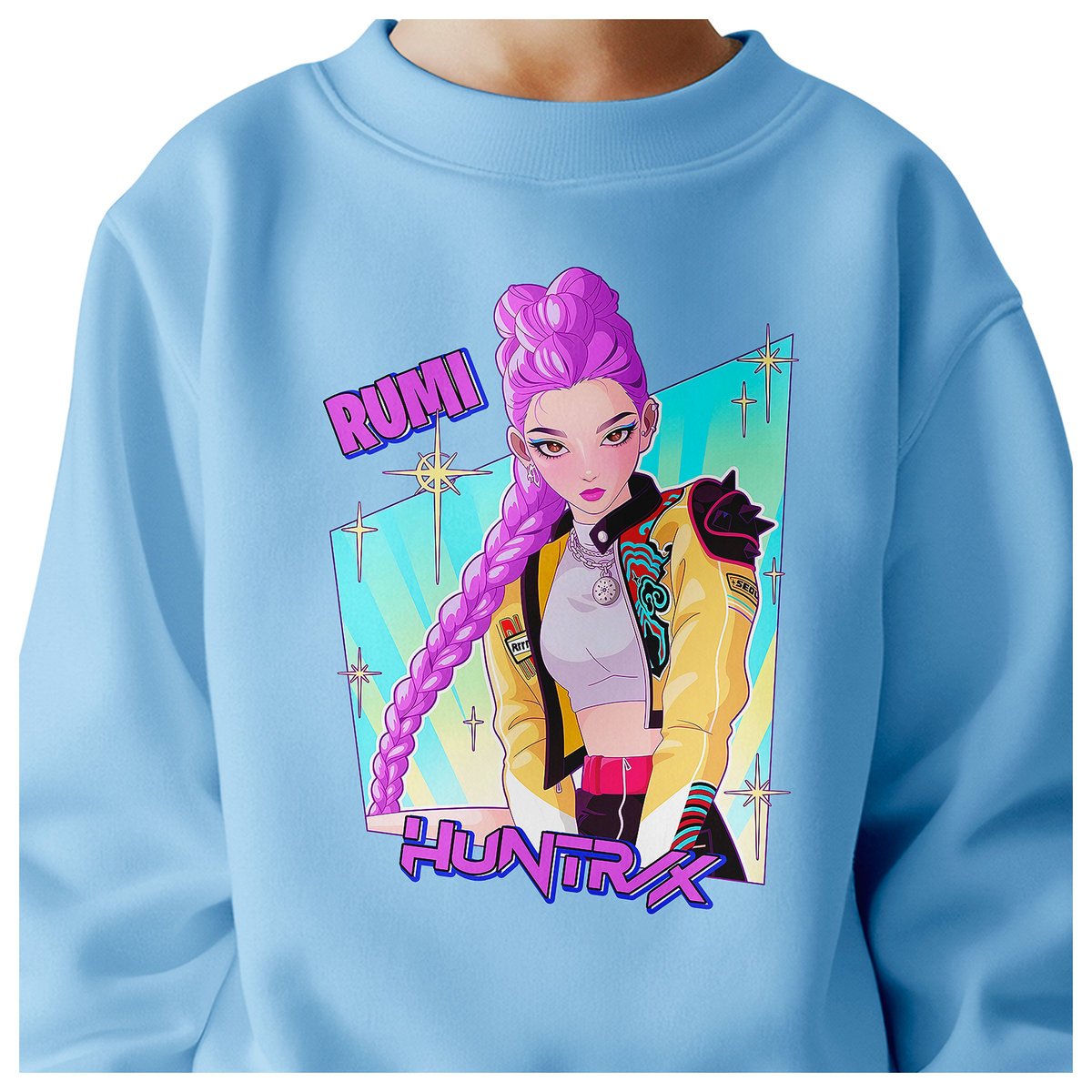 BLUZA DZIECIĘCA HUNTRIX RUMI KPOP 122-128 BAWEŁNIANA JAKOŚĆ