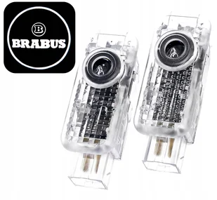 2 Projektory Logo Brabus Mercedes E500 V8 K8 B11 W211 E55 Cls C219 Rocket - Akcesoria tuningowe - miniaturka - grafika 1