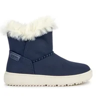 Buty dla dziewczynek - Kozaki Geox J Theleven Girl J36HUD 000AU C4021 D Granatowy - miniaturka - grafika 1