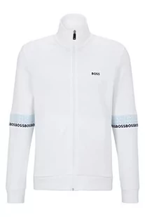 BOSS Męska bluza Skaz 1, biała 100, M, White100, M - Bluzy męskie - miniaturka - grafika 1