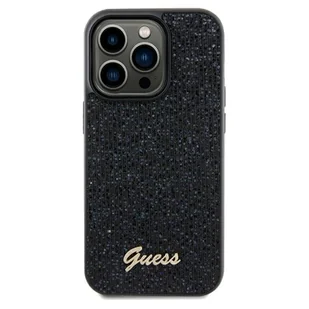 Guess GUHCP13LPMSDGSK iPhone 13 Pro / 13 6.1" czarny/black hardcase Disco Metal Script - Etui i futerały do telefonów - miniaturka - grafika 3