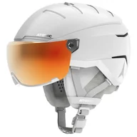 Kaski narciarskie - Atomic Savor GT Amid Visor HD, Kask narciarski z przyłbicą, biały - miniaturka - grafika 1