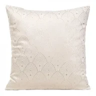 Poszewki na poduszki - Poszewka dekoracyjna D91 AGNES 40 x 40 cm kremowo-złota - miniaturka - grafika 1