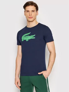 Koszulki męskie - Lacoste T-Shirt TH2042 Granatowy Regular Fit - grafika 1