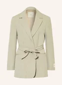 Marynarki i żakiety damskie - Calvin Klein Długi Blezer gruen - miniaturka - grafika 1