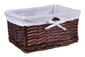 Kosze wiklinowe - Koszyk wiklinowy 30x20x15 cm brązowy - miniaturka - grafika 1