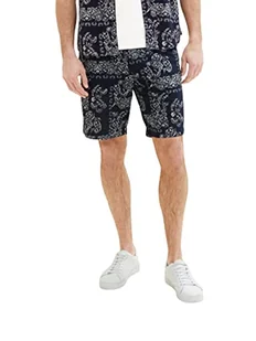 TOM TAILOR Męskie 1036297 szorty bermudy, 31783-Navy Big Paisley, rozmiar M, 31783 - Navy Big Paisley Design, M - Spodenki damskie - miniaturka - grafika 1