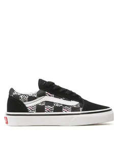 Vans Tenisówki Old Skool VN0A7Q5FBMA1 Czarny - Buty dla dziewczynek - miniaturka - grafika 1