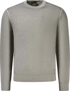 Hugo Boss Szary Wełniany Sweter Męski Dla Eleganckiego Stylu - XL - Swetry męskie - miniaturka - grafika 1