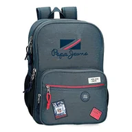 Plecaki szkolne i tornistry - Pepe Jeans Kay Plecak szkolny Podwójna komora Niebieski 15.6L 30x40x13 cms Poliester, niebieski, Talla única, Podwójny plecak szkolny - miniaturka - grafika 1