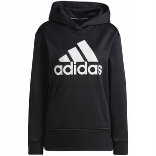 Bluza damska adidas Aeroready Big Logo Hoodie czarna HD3906 M - Bluzy damskie - miniaturka - grafika 1