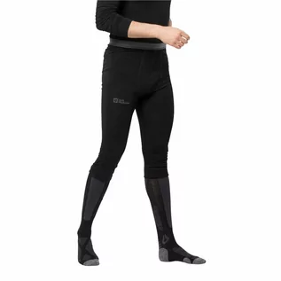 Bielizna sportowa męska - Męskie getry wełniane ALPSPITZE WOOL PANTS M black - grafika 1