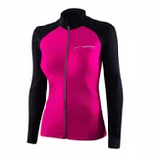 Bluzy damskie - LS1352W Bluza damska ATHLETIC fuksjowy/czarny S - miniaturka - grafika 1
