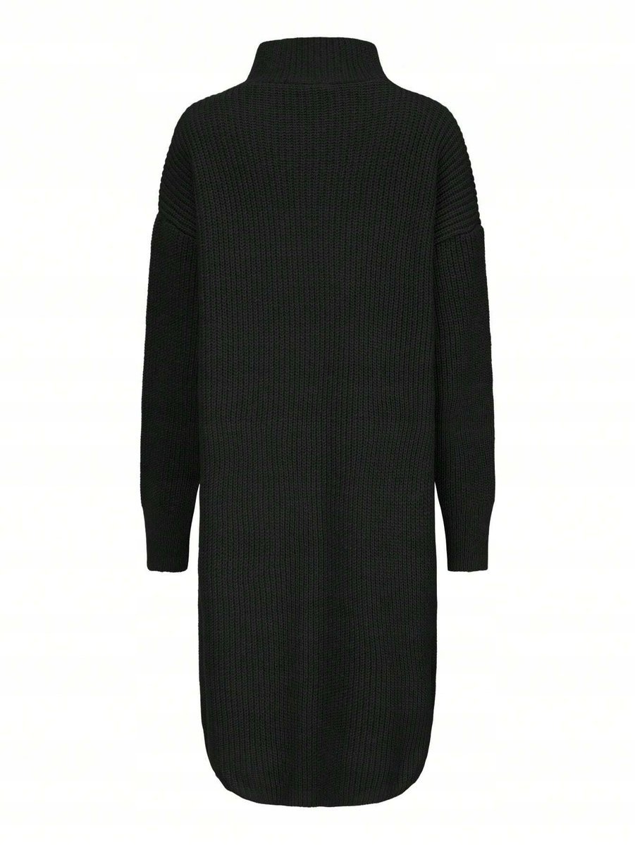 SHEIN SWETER Z DŁUGIM RĘKAWEM CZARNY NA GUZIKI DAMSKI 36 1DE