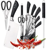 Obieraczki - Noże Stojak Ostrzałka Obieraczka Edenberg 8Pcs Stalowe Eb-912 - miniaturka - grafika 1
