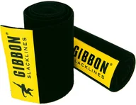 Sprzęt wspinaczkowy - Gibbon Slacklines Slacklines Slacklines Treewear, ochrona drzewa, czarny filc z zapięciem na rzepy z żółtym logo, długość: 100 cm, szerokość: 16 cm, ochrona tasiemki i drzewa, czarna, S, 18097 - miniaturka - grafika 1