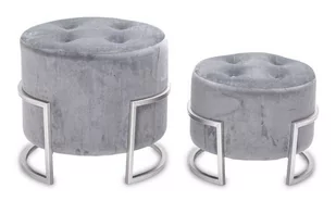 Art pol PUFA TABORET SIEDZISKO STOŁEK MATERIAŁOWE 2 szt 130833 - Taborety i hokery - miniaturka - grafika 1
