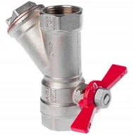 Zawory i kraniki - Zawór kulowy z filtrem 1GW-GW motylek SENA VA30 - miniaturka - grafika 1