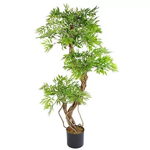 Leaf Sztuczna Roślina w Doniczce, Zielony, 55cm - Sztuczne drzewka - miniaturka - grafika 1