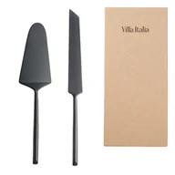 Zestawy sztućców - Łopatka i nóż do ciasta NERO - miniaturka - grafika 1