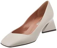 Czółenka - Pollini Damskie czółenka z dekoltem, srebrne/czarne, rozmiar 36 UE - miniaturka - grafika 1