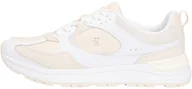 Koszulki i topy damskie - Tommy Hilfiger Kobiety Casual Fashion Runner Mix MAT FW0FW09034 Low Top, biały (biały/miękki krem), 40, Biały Biały Miękki Krem, 40 EU - miniaturka - grafika 1