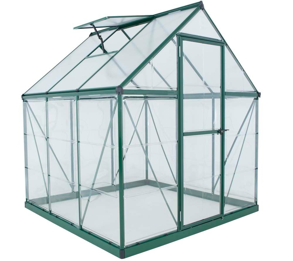 Palram - Aluminiowa szklarnia Canopia Hybrid 66 Zielony 186x185x208 cm