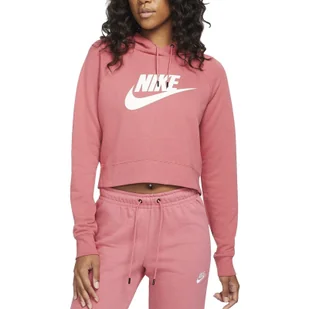 Bluza z kapturem Nike Essentials Fleece Crop, Kobiety - Bluzy sportowe damskie - miniaturka - grafika 1