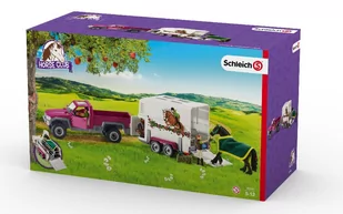 Schleich Pick-Up z przyczepą dla konia + figurki i akcesoria 42346 - Figurki dla dzieci - miniaturka - grafika 2
