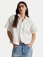 Koszule damskie - Polo Ralph Lauren Koszula 211965847001 Biały Relaxed Fit - miniaturka - grafika 1