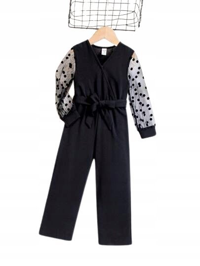 SHEIN KOMBINEZON DZIEWCZĘCY CZARNY 104/110 1ŁJH