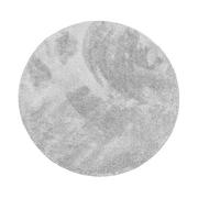 Dywany - Dywan shaggy Shiny szary okrągły śr. 160 cm - miniaturka - grafika 1