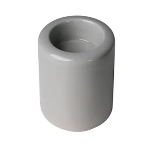 Świecznik ceramiczny MICHIGAN 7 x 7 x 9 cm szary - Świeczniki - miniaturka - grafika 1