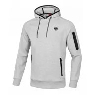 Odzież taktyczna i umundurowanie - Bluza z kapturem Pit Bull 300 Interlock Bermuda '24 - Szary Melanż - miniaturka - grafika 1