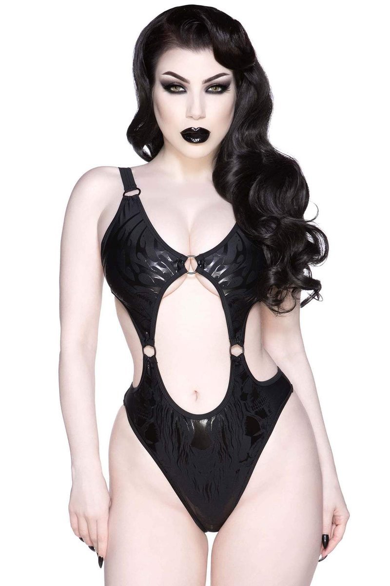 strój kąpielowy KILLSTAR - DARK PRINCESS-XXL