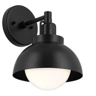 Lampy sufitowe - Lampa wisząca/ścienna/sufitowa Niva KL-NIVA-1W-1P-BK metalowa biała czarna - miniaturka - grafika 1