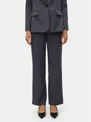 Spodnie damskie - Vero Moda Spodnie materiałowe Rita 10301554 Szary Wide Leg - miniaturka - grafika 1