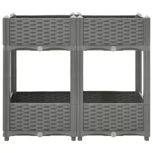 Donica do podwyższonej rabaty, 80x40x71 cm, polipropylen Lumarko - Donice - miniaturka - grafika 4