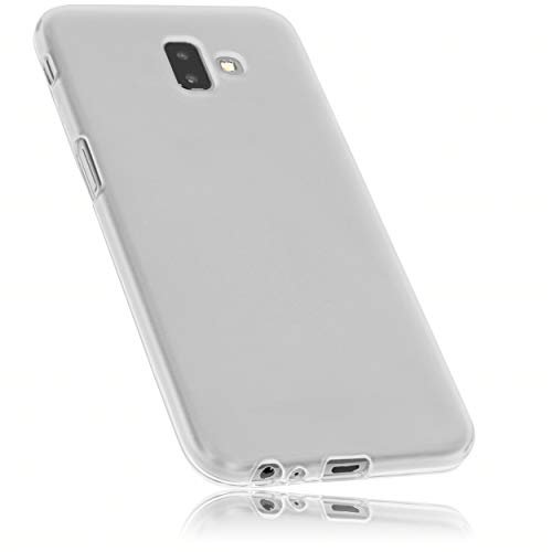 mumbi etui kompatybilne z Samsung Galaxy J6+, etui na telefon komórkowy, przezroczyste białe