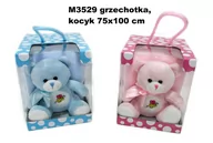 Maskotki i pluszaki - Sun-day Pluszak Miś z Grzech Kocyk 15x18x20 Sa M3529 Wb - miniaturka - grafika 1