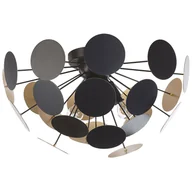 Lampy sufitowe - Beliani Lampa wisząca czarno-złota MARITSA - miniaturka - grafika 1