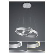 Lampy sufitowe - B-Leuchten Delta lampa wisząca LED CCT alu - miniaturka - grafika 1