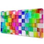 Podkładki na biurko - Podkładka na biurko Kolorowa abstrakcja 90x45 cm - miniaturka - grafika 1