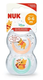 NUK 730129 Smoczek 0-6m DISNEY KUBUŚ 2szt silikon pudełko LNC+10% - Smoczki do butelek - miniaturka - grafika 1