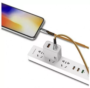 SENBONO SOMOSTEL KABEL USB TYP-C 2.4A ZŁOTY 2400MAH QUICK CHARGER QC 3.0 1M POWERLINE BW02 BW02 BW02 Gold TYP-C - Kable USB - miniaturka - grafika 1