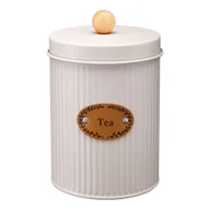 Pojemniki kuchenne - Pojemnik metalowy SIMO TEA beż - miniaturka - grafika 1