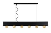 Lampy sufitowe - Lucide SURTUS Czarna 6xE27 Lampa wisząca 30474/06/30 30474/06/30 - miniaturka - grafika 1